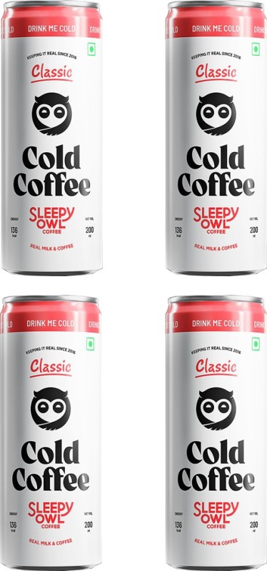 Sleepy Owl Cold Instant Coffee(4 X 200 Ml)