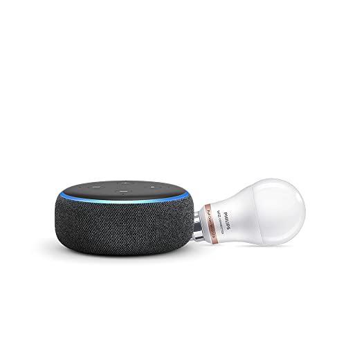 All-New Echo Dot (4Th Gen, Blue) Combo With Philips 9W Smart Color Bulb