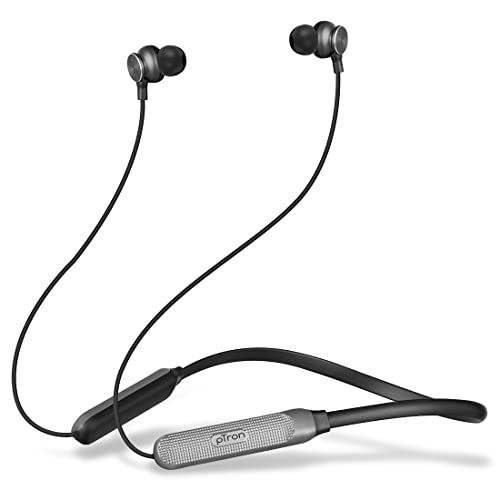 Ptron Bassbuds Wave Enc Bluetooth 5.3 Wireless In-Ear Tws Earbuds With Mic, 40Hrs Total Playtime, Movie Mode & Deep Bass, Low Latency, Stereo Calls, Smooth Touch Control & Type-C Fast Charging (Grey)