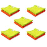Gizga Essentials Microfiber Cloth, 240 Gsm, Highly Absorbent Multipurpose Cloth For Laptop, Mobile Screen Cleaning, Automotive Microfibre Towels For Car Bike Cleaning Polishing, Kitchen Cloth, 10 Unit
