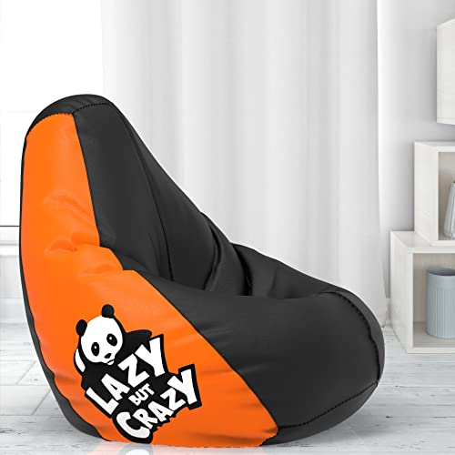Comfybean – Xxl – Bean Bag With Beans Filled – Chulbul Panda – Red Black – For Teens – Max User Height : 4.5 Ft. – Max User Weight : 45 Kgs – Prefilled Bean Bags ( Design : Chulbul Panda – Red Black )