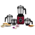 Atomberg Zenova Mixer Grinder with Unique Coarse Mode | Advanced Safety Features | 4 Jars including Chopper Jar with Hands Free Operation (Red Wine)