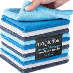 MagicFiber Microfiber Cleaning Cloth – 12 Pack, Large 13″ x13” Highly Absorbent Streak-Free Micro Fiber Cleaning Rags Towels for House, Car, Windows, Housekeeping, Household Dusting, Kitchen