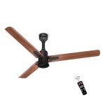 Polycab Silencio Mini DLX 1200mm 5-Star Advanced BLDC, Remote Ceiling fan for home|High Air Delivery, 25 Speed Setting, Sleep Mode, Free Installation|3+1 Years Warranty?Maple Wood?, Brown