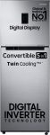 SAMSUNG 301 L Frost Free Double Door 2 Star Convertible Refrigerator(Elegant Inox, RT34C4522S8/HL)