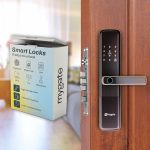 Mygate Smart Door Lock Plus with Inbuilt WiFi and 6-Way Unlock | Biometric Door Lock with Fingerprint, OTP, PIN, Mobile App, RFID Card, Keys | Remote Unlocking | Tamper Alerts | 3-Year Warranty