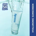 MOODY Sunscreen – SPF 50 PA+++ 7D Hydro Burst Hybrid Water Sunscreen, Hyaluronic & Coconut – SPF 50 PA(50 ml)