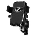ZEBRONICS BMH100, Bike Mobile Holder, Upto 6.8 inches, 360° Rotatable, One Press Lock and Release, Stable and Secure, Anti-Skid Silicone Pads, for Maps & Navigation