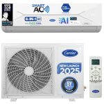 Carrier 1.5 Ton 3 Star Wi-Fi Smart Flexicool Inverter Split AC (Copper, Convertible 6-in-1 Cooling,Smart Energy Display, HD & PM 2.5 Filter, ESTER EDGE FXi (Wi-Fi), CAI18EE3R35W0,White)