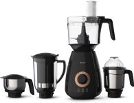 PHILIPS Avance Collection 750 W Mixer Grinder(HL7707/01 | 4 Jars | with Gear Drive Technology, PowerChop Technology | Black)