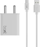 boAt 22.5 W Quick Charge 3 A Wall Charger for Mobile with Detachable Cable(White, Cable Included)