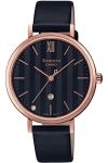 Casio Sheen Analog Rose Gold Dial Women’s Watch-SX274, Black::Rose Gold