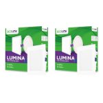 EcoLink Lumina 10-watt Square LED Downlighter | LED Ceiling Light for Home and Hall | Cut Out: 4 inch,Color: Natural White, Pack of 2