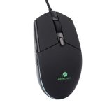 ZEBRONICS WAR M, Wired Gaming Mouse with 6 Buttons, High Precision Sensor, up to 4200 DPI, Gold Plated USB Interface, Breathing LED, 1.8m Braided Cable
