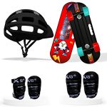 Jaspo Dragon Fire Junior Kids Fiber Skateboard Kit I Casterboard I Cruiser I (18″X 6″) Junior Board Kit 18 Inches (For Upto 7 Years Age) – Black