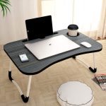 kepler Wood Portable Laptop Table(Finish Color – Black, Pre Assembled)