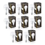 Bajaj LEDZ 12W Rechargeable Emergency Inverter LED Bulb | Cool Day Light | Upto 4 Hours Battery | B22D | 1 Year – Warranty (Pack of 8, White)
