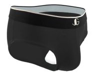 JUARI BE A GENTLEMAN Men’s Cotton Briefs | Super Combed Stretchable & Ultra-Soft Waistband | Pack of 1 | Made in India Black