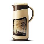 Milton Viva Tuff 1500 Water Jug, PU Insulated Inner Stainless Steel Hot & Cold Jug, BPA Free, Leak Proof, 1.35 Litre, Brown, Ideal for Tea, Coffee, Water, Hot Beverages