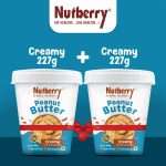 Nutberry PEANUT BUTTER CREAMY 227GM X 2 (COMBO PACK)(227 g, Pack of 2)