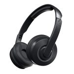Skullcandy Cassette On Ear Wireless Headphones, 22 Hr Battery, Microphone, Works with iPhone Android and Bluetooth Devices – Black