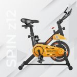 BIONFIT Cardio X Spin Exercise Home Gym Cycle, 6 Kg Metal Flywheel, Weight Support 100kg Spinner Exercise Bike(Yellow, Black)