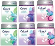 Odonil mixed fragrance, Long Lasting Odour (6 x 48 g), Assorted Blocks(pack of 6) Blocks mixed pack of 6(6 x 48 g)