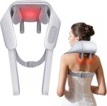 SELLASTIC Neck And Back Massager With Heating, Body Massager For Body Aches And Pains Relief, Electric 5D Cervical Massage Machine For Deep Tissue Neck, Back, Shoulders, Waist And Legs,Blue