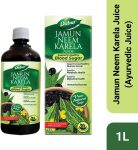 Dabur Jamun Neem Karela Juice – 1L | Controls Blood Sugar Level |For Digestive Health(1 L)