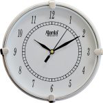 AJANTA Analog 19 cm X 19 cm Wall Clock(White, With Glass, Standard)