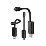 TP PLUS USB Camera – Full HD 1080P Mini Surveillance with Color Vision, Motion Detection & Flexible Neck – Wireless Security for Home, Office, and Car (Flaxible Camera2)