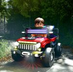 Cockatoo KX-Thar Ride-On Electric Car for Kids, Electric Jeep for Kids to Drive 2 Years 12 with 12V Dual Motor 6V Double Battery Remote Control LED Headlights, Bluetooth Music Lights, Big Wheels, Red