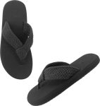 RED TAPE Women Flip Flops(Black , 4)