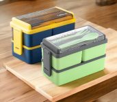 OMORTEX Classy Combo Of 2 Lunch Box 3 Containers Lunch Box(1500 ml)