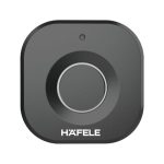 Hafele Kabi-Block Cabinet Lock, Matt Black, Capacitive Fingerprint Access, Status Indicator, Smart Lock for Cabinets and Drawers