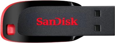 SanDisk Pendrive SDCZ50 128 GB Pen Drive Compatible with Audio Player, Desktop Computer, Laptop, Mobile, Television USB 2.0 Plastic Case(Black, Red)
