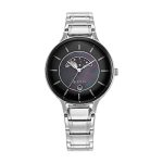 Titan Premium Workwear Black Dial Analog with Date Stainless Steel Strap Watch for Women-NS2674SM01