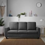 Sleepyhead Bae – 3 Seater Sofa (Fabric, Stone Grey) 3 Person Sofa