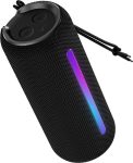 boAt Stone SpinX Pro with 8 HRS Playtime,RGB LEDs, TWS Mode, Signature Sound 20 W Bluetooth Speaker(Midnight Black, Stereo Channel)