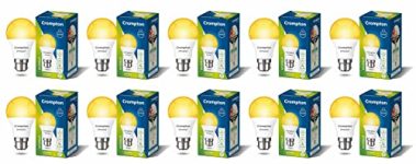 Crompton Dyna Ray 7W Round B22 LED Warm White Pack of 10