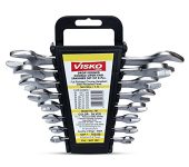 Visko Tools 701 Doe Spanner Set (Silver, 8-Pieces), Open End