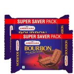 Americana Premium Bourbon Chocolate Sandwich Biscuits, 500g x 2 Packet = 1kg – Rich Creamy Filling, Crispy Cocoa Biscuits, Vegetarian Tea Time Snack