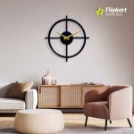 Flipkart SmartBuy Analog 30.5 cm X 30.5 cm Wall Clock(Black, Without Glass, Standard)