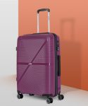 Stony Brook by Nasher Miles Axis Hard-Side Polypropylene Luggage Set of 2 Wine Purple Trolley Bags(65&75cm) Check-in Suitcase 8 Wheels – 28 inch
