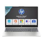 HP 15, 13th Gen Intel Core i3-1315U (8GB DDR4, 512GB SSD), Anti-Glare, Micro-Edge, 15.6”/39.6cm, FHD, Win 11, M365 Basic(1yr)* Office2024, Silver, 1.59kg, fd0465TU, UHD Graphics, FHD Camera Laptop