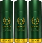 DENVER HAMILTON 180 ML Deodorant Spray – For Men(540 ml, Pack of 3)