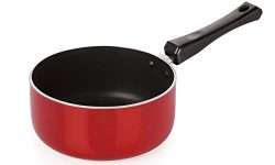 Nirlon Non Stick Food Grade Quality Aluminium Sauce Pan/Milk Pan/Coffee Pan/Tea Pan/Tea Pot/Milk Pot 16cm – 1.2 LTR LPG Stove Compatible Only(26mm_Classic_SP(M))