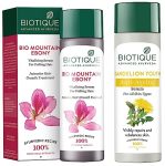 Biotique Bio Dandelion Visibly Ageless Serum, 190ml And Biotique Bio Mountain Ebony Vitalizing Serum For Falling Hair Intensive Hair Growth Treatment, 120ML