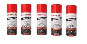 Motorwax Chain Lube Road Spray – 165ml | High Bond Strength | German Innovation | Road & Chain Protection | Water Resistant Motorcycle Chain Lubricant (Pack of- 5)