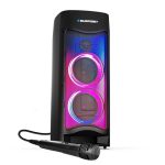 Blaupunkt Newly Launched Rock & Roll Hitz 75W Wireless Speaker with Dynamic RGB Lights and Wired Karaoke Mic-Ultimate Sound for Unforgettable Parties